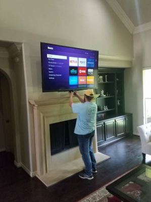 Mantle Mount TV Installation Houston