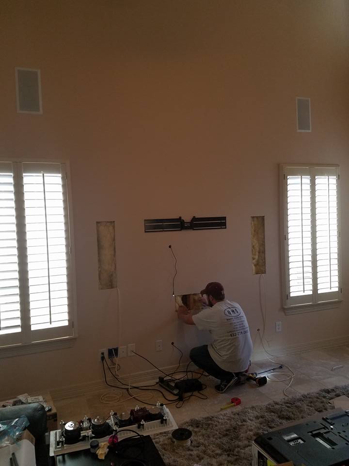 Custom Surround Sound in-wall Speaker System Installation